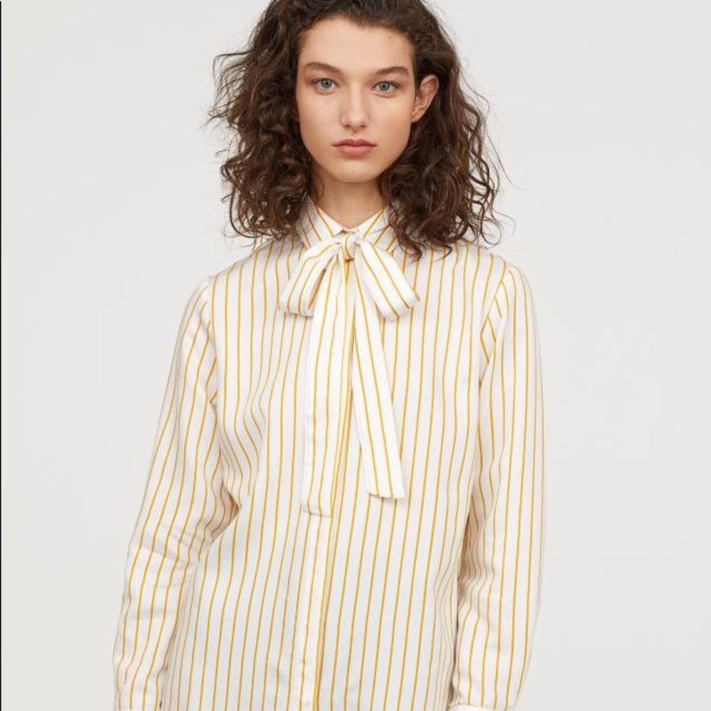 H&M tie blouse